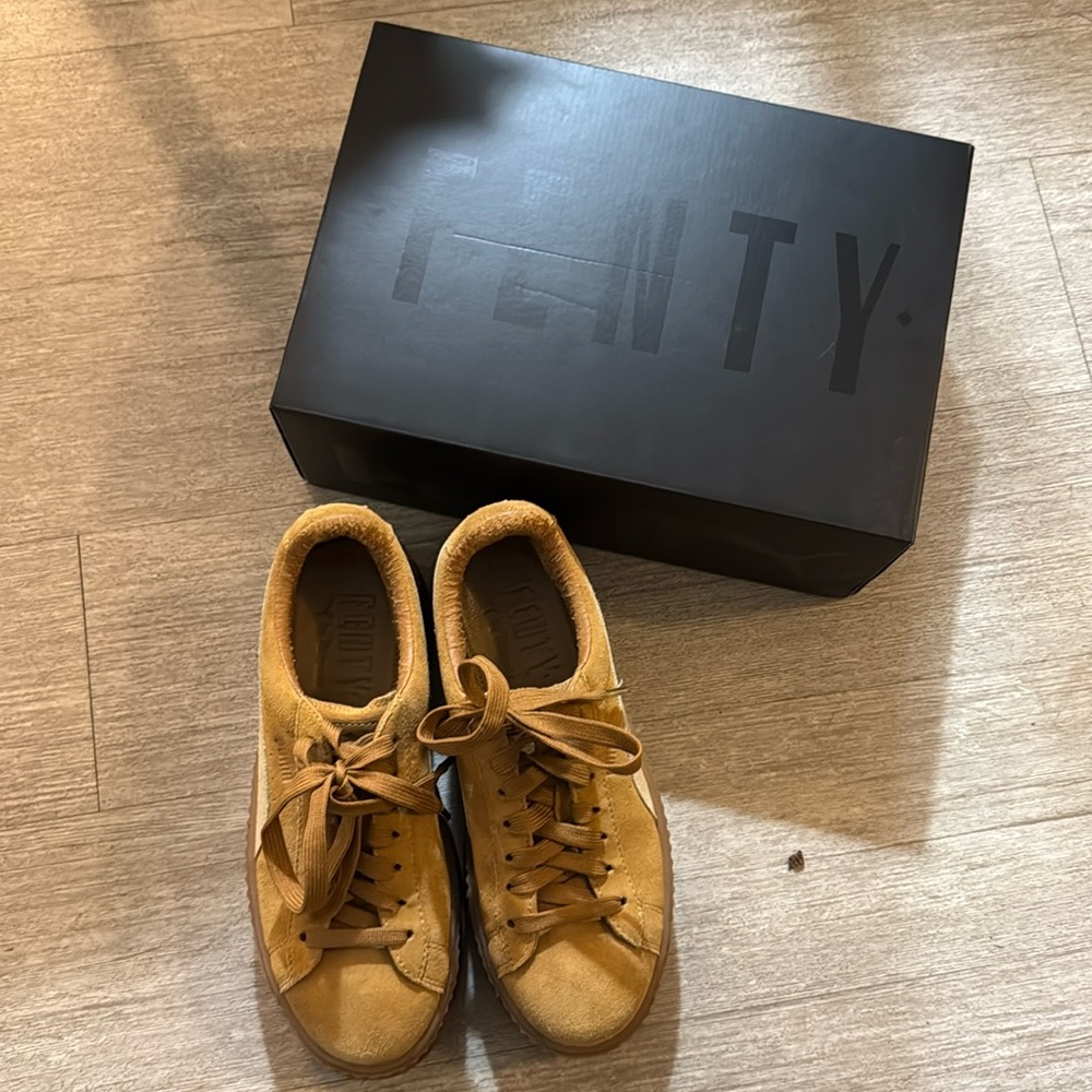 Puma X Fenty suede platforms